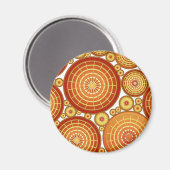 Aimant Roues imbriquées - cuivre et or (Recto/Verso)