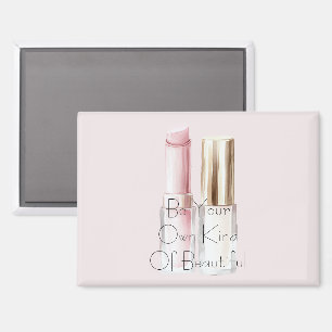 Aimant Rouge à lèvres blanc rose Vernis à ongles ivoire