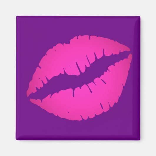 Aimant Rouge à lèvres ombré violet clair et rose (Devant)