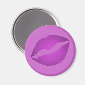 Aimant Rouge à lèvres pourpre (Recto/Verso)
