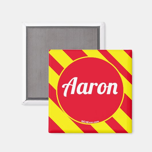 Aimant rouge Aaron/jaune (Recto/Verso)