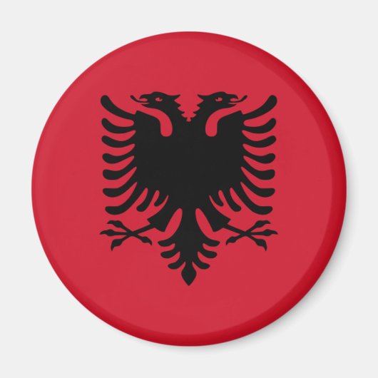 Aimant Rouge aigle albanais (Devant)