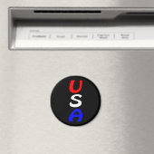 Aimant Rouge, Blanc & Bleu USA (In Situ (Lave-vaisselle))