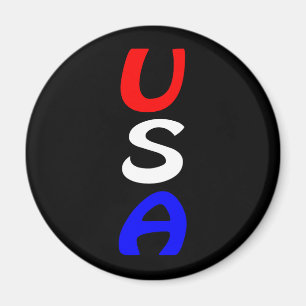 Aimant Rouge, Blanc & Bleu USA