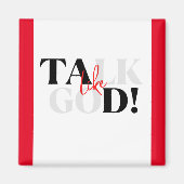 Aimant rouge, blanc et noir (Devant)