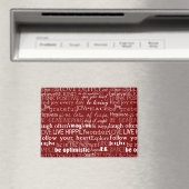 Aimant Rouge Blanc Inspiration Mots Noël (In Situ (Lave-vaisselle))