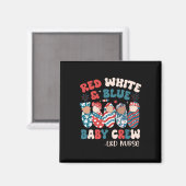 Aimant Rouge blanc Super (Recto/Verso)