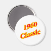 Aimant Rouge classique 1960 (Recto/Verso)