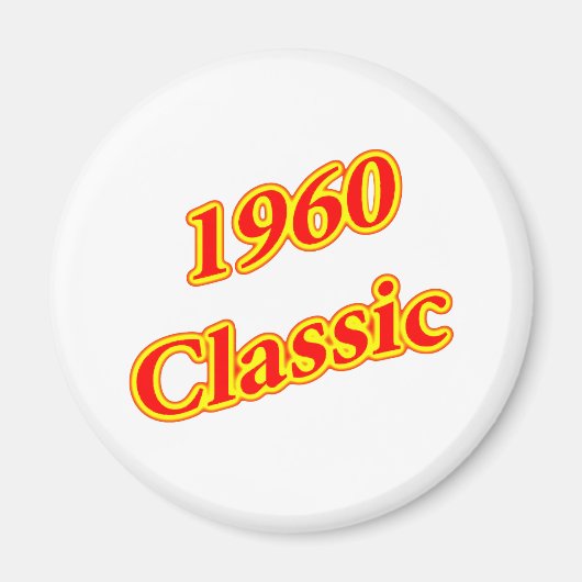 Aimant Rouge classique 1960 (Devant)