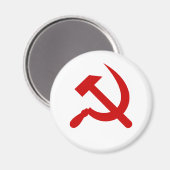 Aimant Rouge Communism hammer and Sickle (Recto/Verso)