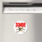 Aimant Rouge crâne Zombie (In Situ (Lave-vaisselle))
