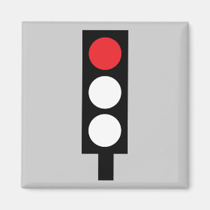 Aimant rouge de feu de signalisation