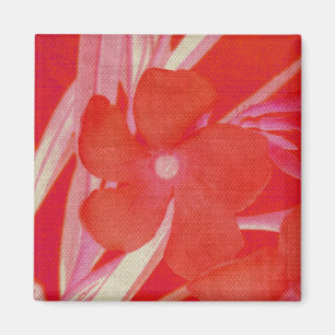 Aimant rouge de fleur