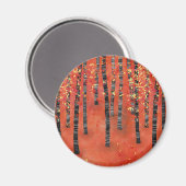 Aimant Rouge de la forêt de Birch (Recto/Verso)