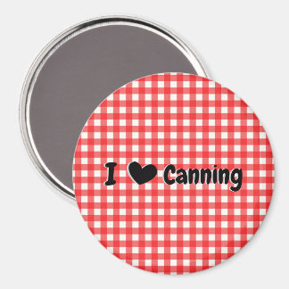 Aimant Rouge En vichy Check I Heart Canning Kitchen