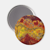 Aimant Rouge et jaune Crayloa Jasper (Recto/Verso)