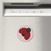 Aimant Rouge et noir Ladybug (In Situ (Lave-vaisselle))