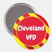 Aimant rouge/jaune Cleveland VFD (Recto/Verso)