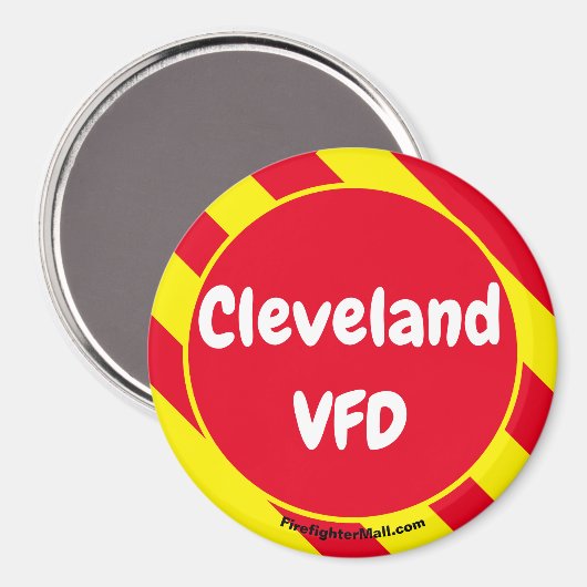 Aimant rouge/jaune Cleveland VFD (Recto/Verso)