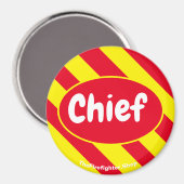 Aimant rouge/jaune en chef (Recto/Verso)