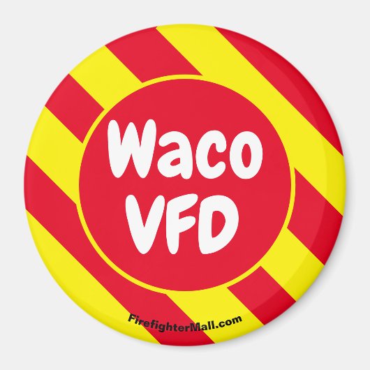 Aimant rouge/jaune Waco VFD (Devant)