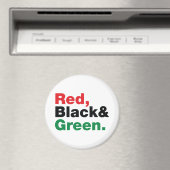 Aimant Rouge, Noir et Vert. (In Situ (Lave-vaisselle))
