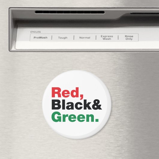 Aimant Rouge, Noir et Vert. (In Situ (Lave-vaisselle))