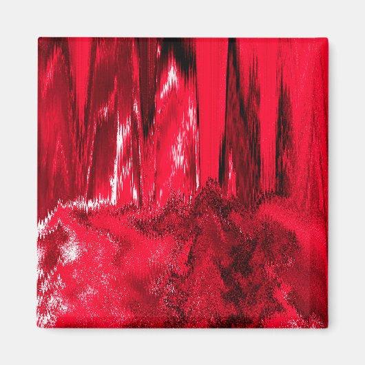 Aimant Rouge rayé fondu (Devant)