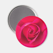 Aimant Rouge romantique Rose rose v2 (Recto/Verso)