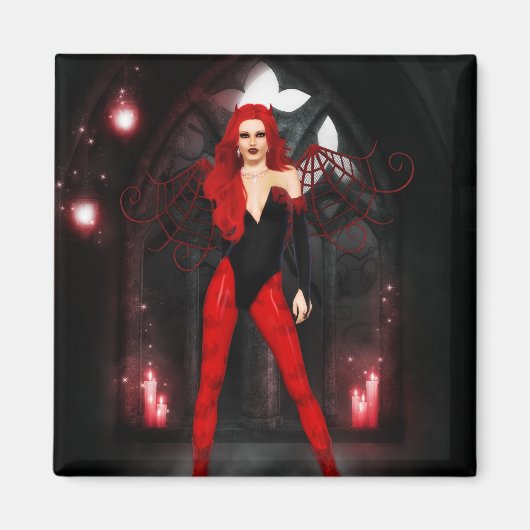 Aimant Rouge Succubus (Devant)