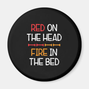 Aimant Rouge Sur La Tête Tête Rouge Cheveux Gingembre G