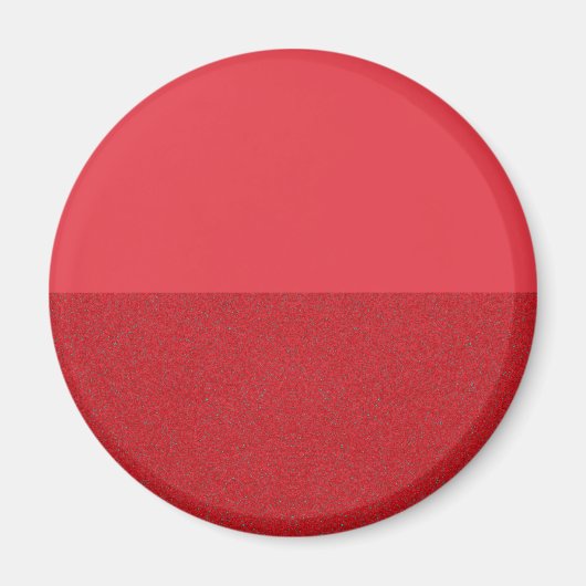 Aimant rouge tomate à texture fractionnée horizont (Devant)