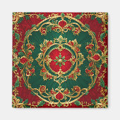 Aimant Rouge vert amant de Noël (Devant)