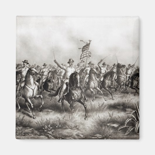 Aimant Rough Riders : Colonel Theodore Roosevelt (Devant)