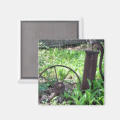 Aimant rouillé de nature de jardin d'agrément de (Recto/Verso)