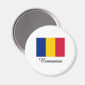 Aimant Roumanie Conception du drapeau (Recto/Verso)