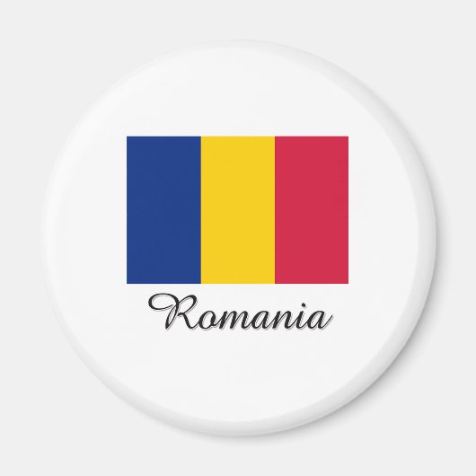 Aimant Roumanie Conception du drapeau (Devant)