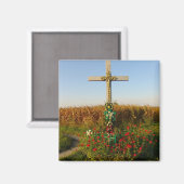 Aimant Roumanie, Crucifix, shrine wayside (Recto/Verso)