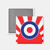 Aimant Roundel cible MOD sur l'éclatement du Japon (Recto/Verso)