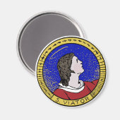 Aimant Roundel de Saint Viator de Lyon le Catéchiste (LD  (Recto/Verso)