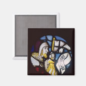 Aimant Roundel du prophète Jérémie, 15ème siècle (Recto/Verso)