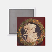 Aimant Roundel portant un portrait (Recto/Verso)