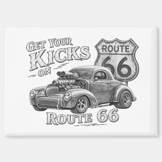 Aimant Route 66 (Recto)