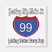 Aimant Route 66 99e anniversaire (Devant)