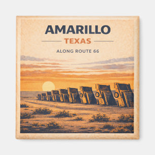 Aimant Route 66 Amarillo Texas Patrimoine Classique Couch
