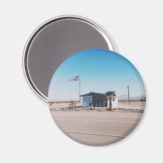 Aimant Route 66 Bureau de poste rétro (Recto/Verso)