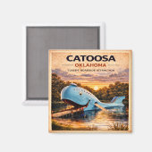 Aimant Route 66 Catoosa Oklahoma Heritage Classique Couch (Recto/Verso)