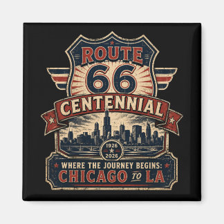 Aimant Route 66 Chicago Centenaire Souvenir
