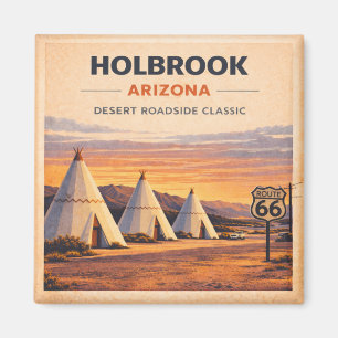 Aimant Route 66 Holbrook Arizona Patrimoine Classique Cou