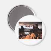 Aimant Route 66 Nouveau-Mexique (Recto/Verso)